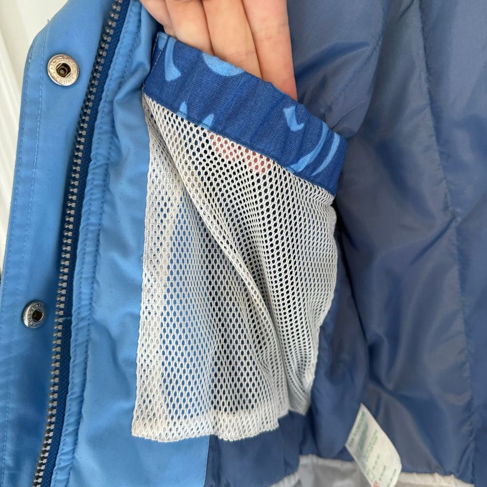 Vintage Obermeyer Ski Puffer Jacket Womens 6 Blue Floral 90s Snow Boarding‎ - Picture 14 of 16